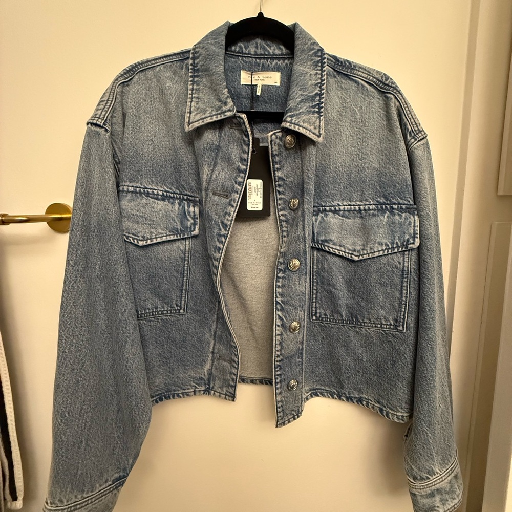 rag & bone Light Blue Jean Jacket